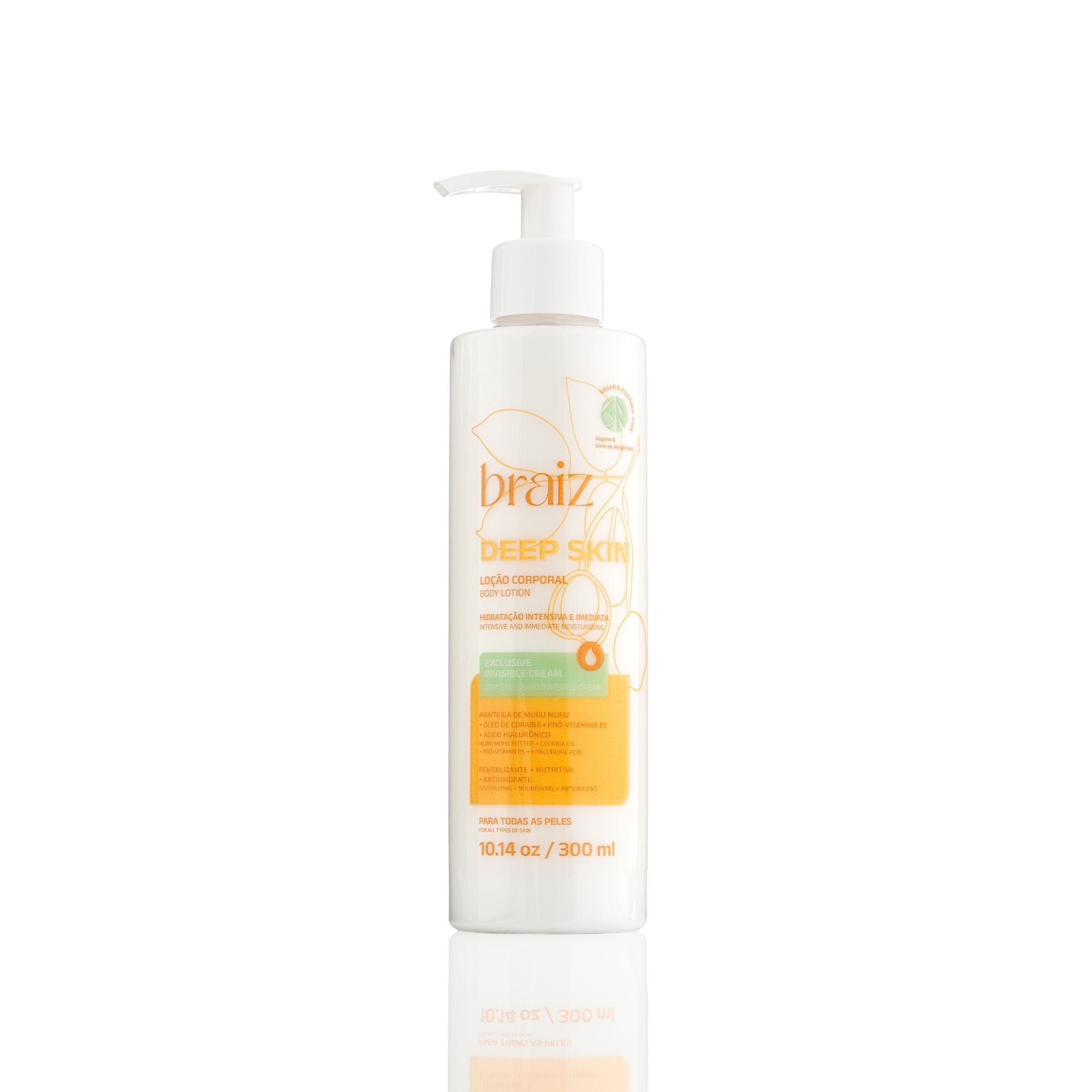 Loção Hidratante Corporal com Ácido Hialurônico Deep Skin